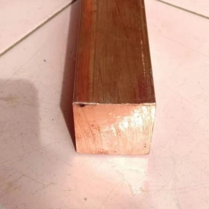 as tembaga kotak 20mm x 20mm x 165mm