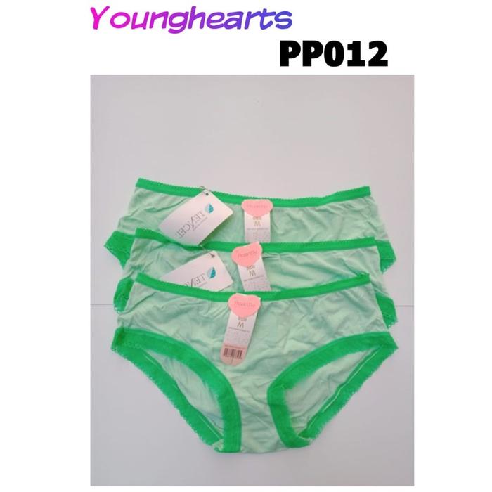 PP012 panty pack midi isi 3 katun younghearts M L