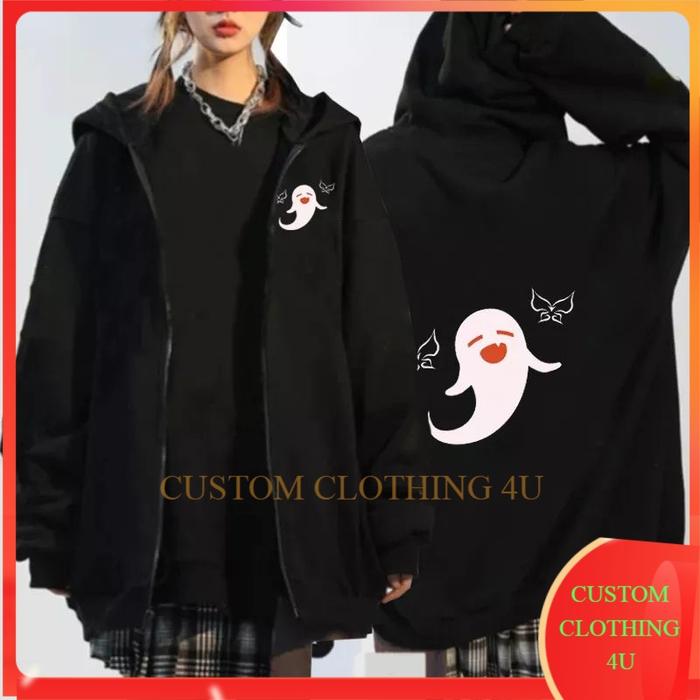 Jaket Sweater Hoodie Resleting Hu Tao Xiao Impact Hodie
