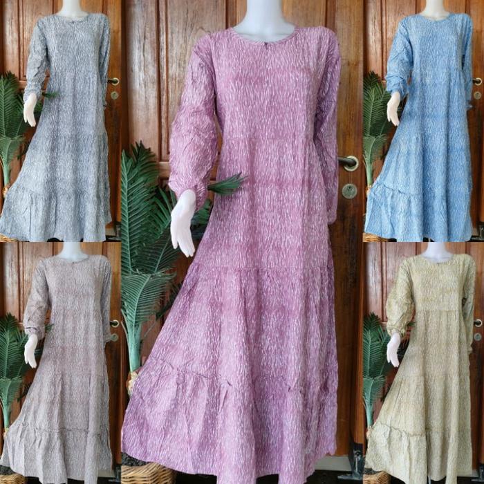 Batik Putri Diana/Qonita-Longdres Diandra Daster Panjang Kekinian