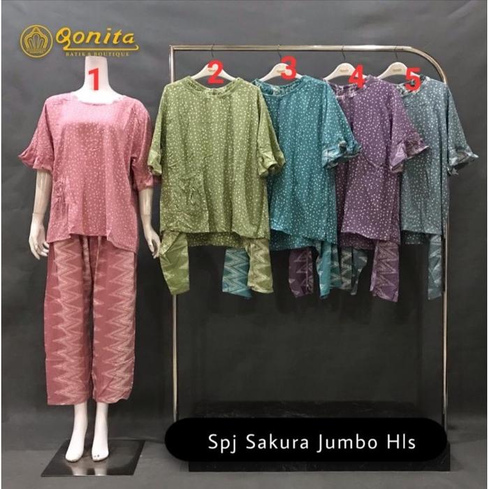 Daster Qonita Setelan Jumbo batik pekalongan Ori