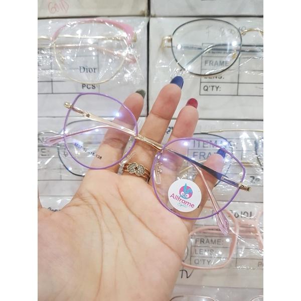 Kacamata Bulat Besi Unik 6657 Anti Radiasi Blueray Photocromic