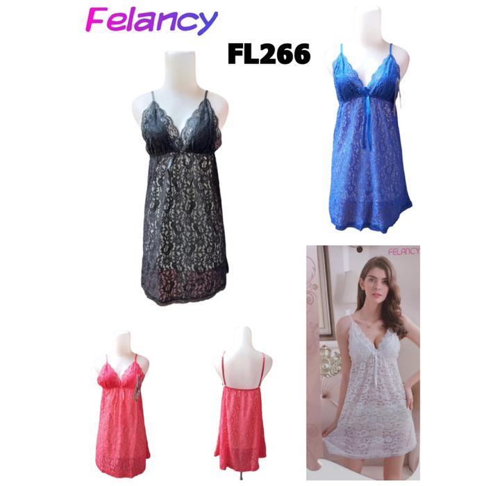 FL266 lingerie felancy brokat motif bunga M L