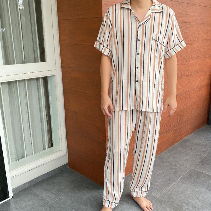TERLARIS [NEW] PIYAMA RAYON PRIA WAFELLO
