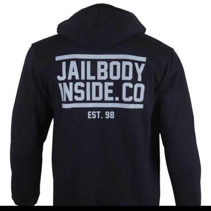 Jaket Hoodie Sweater Zipper JAIL BODY INSIDE