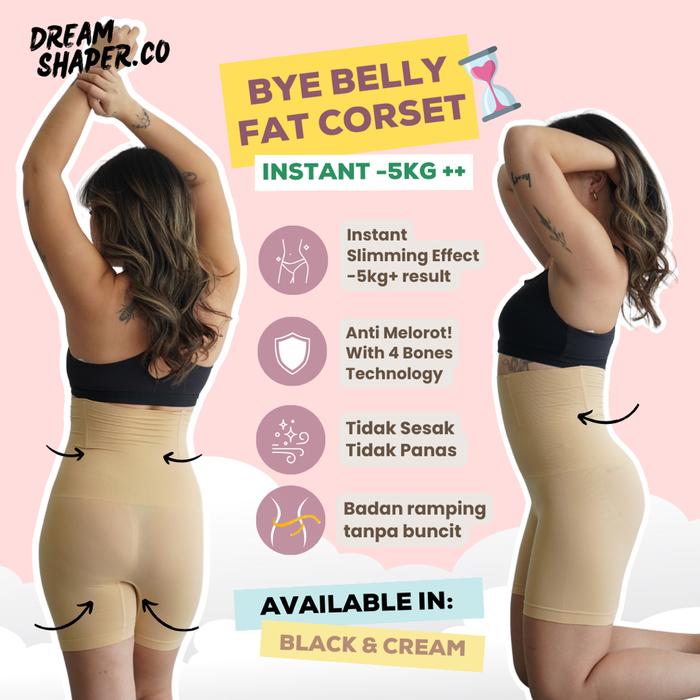 DREAMSHAPER | BYE BELLY FAT CORSET PANTS. Celana Korset Slim Perut