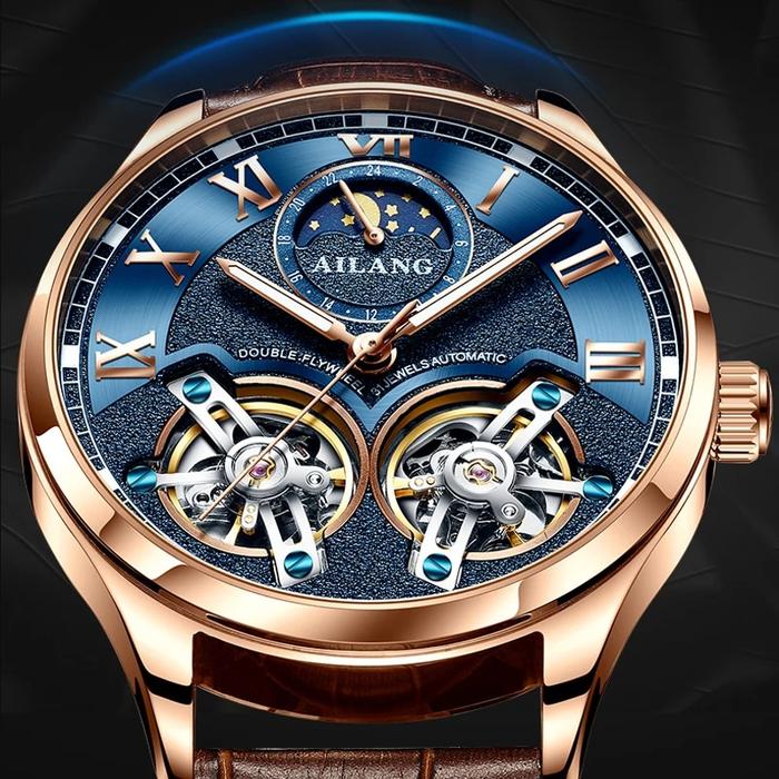 AILANG Jam Tangan Pria Bermerek Asli Jam Tangan Mekanis Mewah Jam