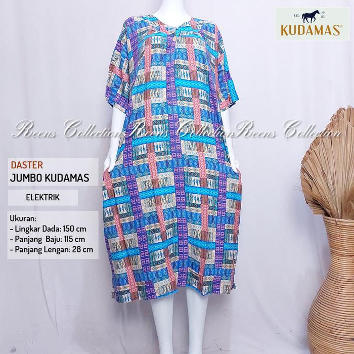 Daster JUMBO LD 150CM Batik Kuda Mas | Daster Rayon Busui Friendly