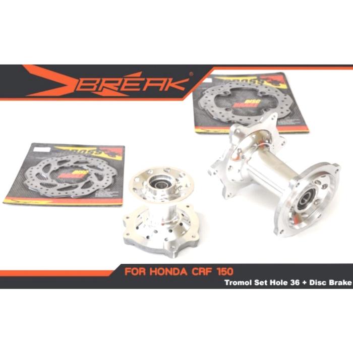 Tromol Set + Disc Brake Xbreak Full Cnc Crf 150 Hole 36 Double Bearing