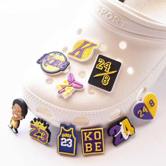 408 Pin Sandal Crocs Jibbitz Kobe Basket Terbaru Hiasan Charm