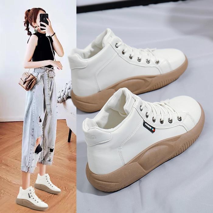 TOP LV0272 Sepatu Sneakers Boots Bertali Wanita Quality Sneakers Shoes