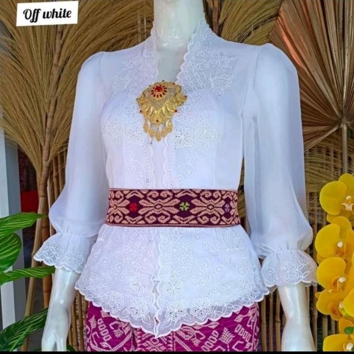 Kebaya Jadi Bordir Tangan Balon || Kebaya Adat Bali Modern || Kebaya