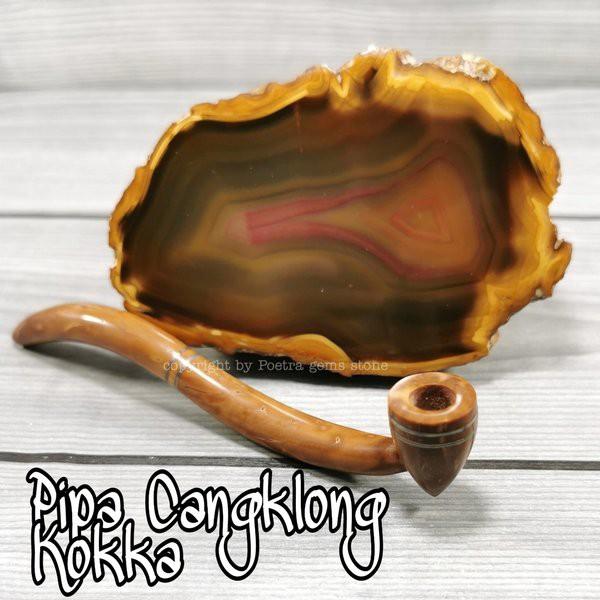 Pipa Cangklong Once KAYU ASLI KAOKAH KAUKAH KOKKA MOTIF CANGKLONG