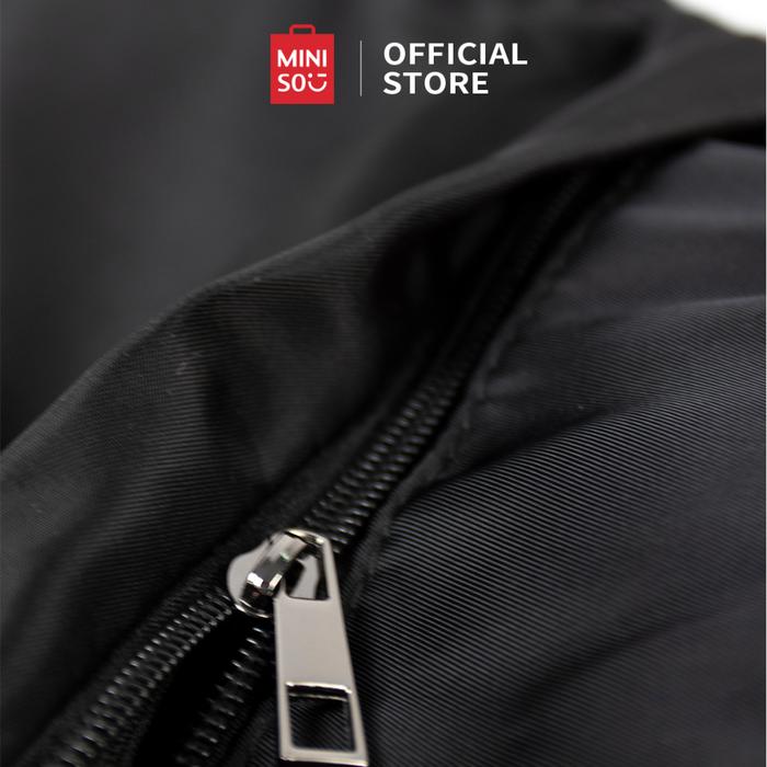 Mantap Miniso Backpack Hitam Unisex Ransel Tas Komputer Backpack Hitam