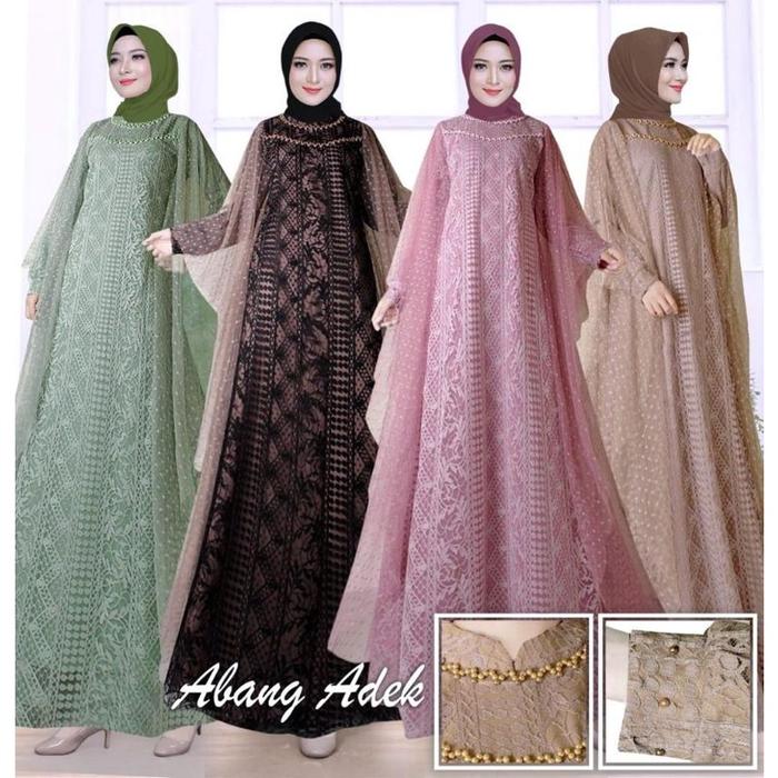 Gamis Kaftan Brukat Abang Adek Collection Gamis Kondangan Gamis Pesta