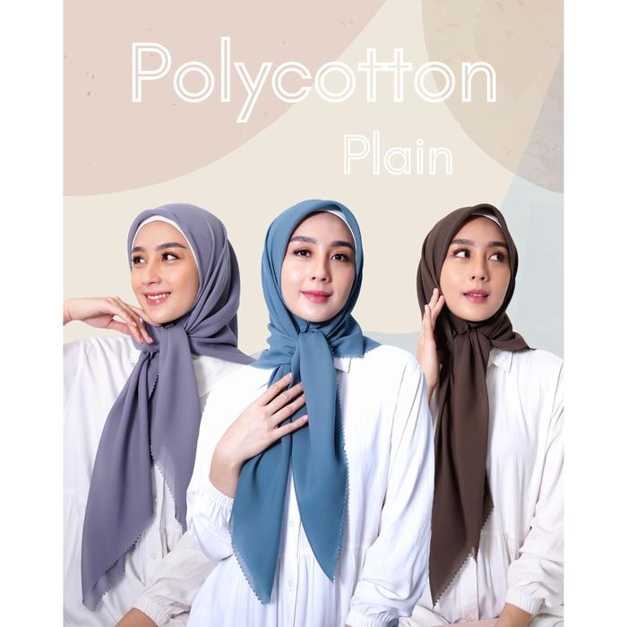 Hijab Polycotton polos By Danyta Fashion | Hijab | Jilbab Persegi
