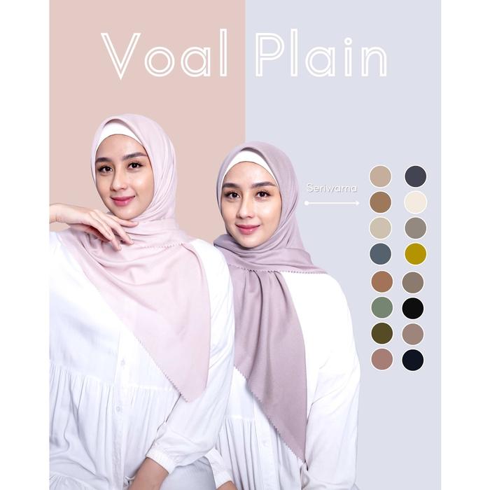 Hijab Voal polos By Danyta Fashion | Hijab | Jilbab Persegi Voal
