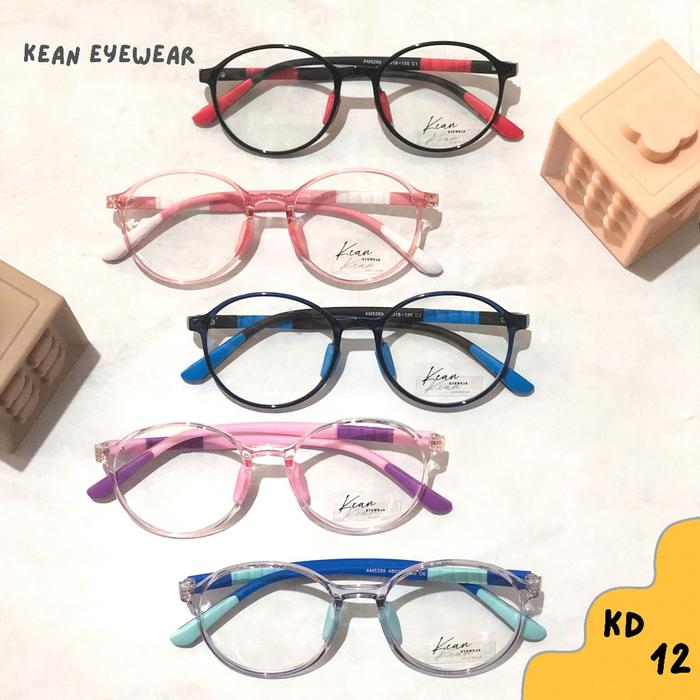 Ready Kd12 Frame Kaa Lensa Anti Radiasi Sinar Biru Blue Ray Anakanak