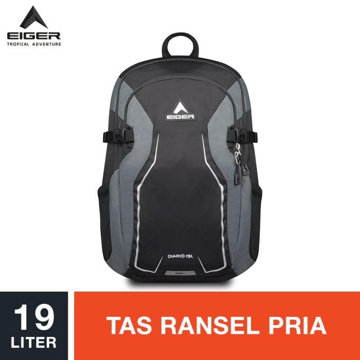 C0 p0 Eiger Diario Daypack 19L - Black / Tas Ransel Pria