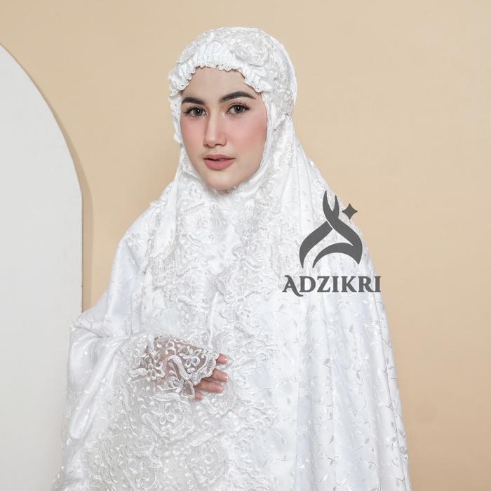 Ready Adzikri Mukena Dewasa Pengantin Sutera Premium
