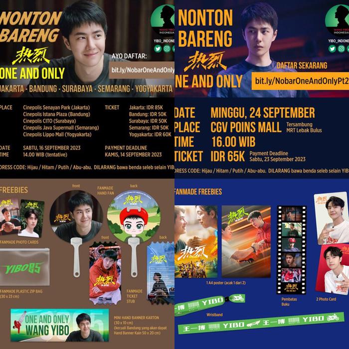 PROMO Wang Yibo One And Only Freebies By Yibo Indonesia 2023