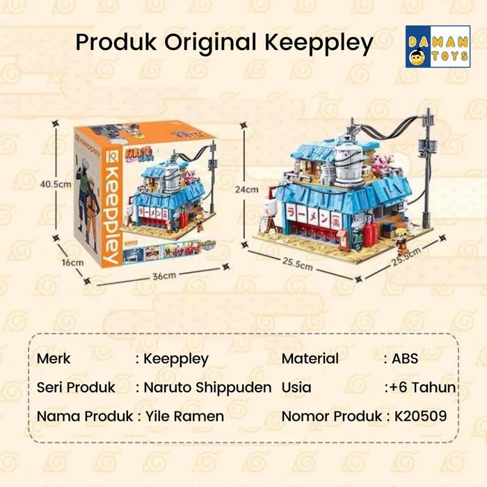 Keeppley Naruto Shippuden Ichiraku Yile Ramen Shop Bricks