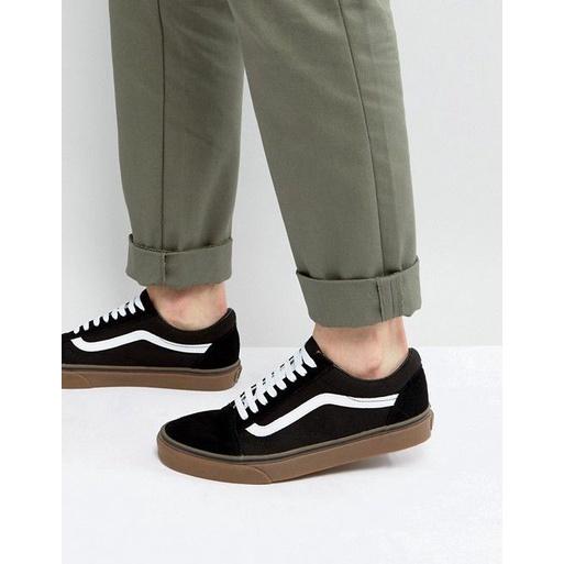 Produk PROMO HARI INI !!!! SEPATU VANS BLACK GUM HITAM SOLE COKLAT