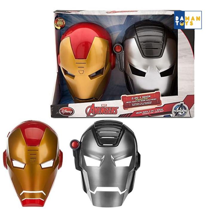 Topeng Helm Helmet Iron Man Avengers / Topeng Ironman Anak nyala /