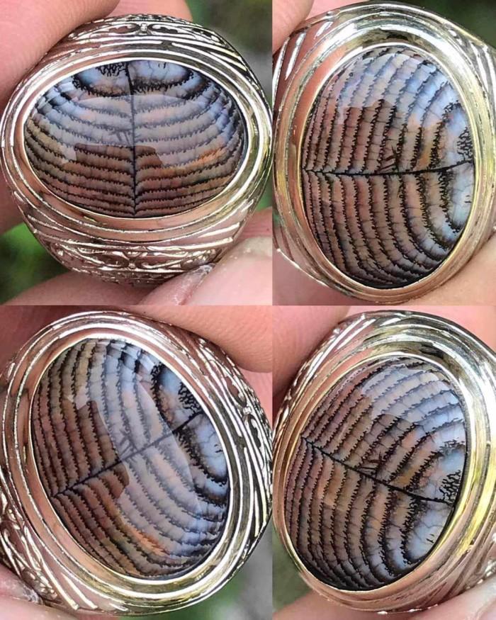 Cincin Akik Batu Natural Motif Gambar Jhipen Madura Lawas Unik Antik 5