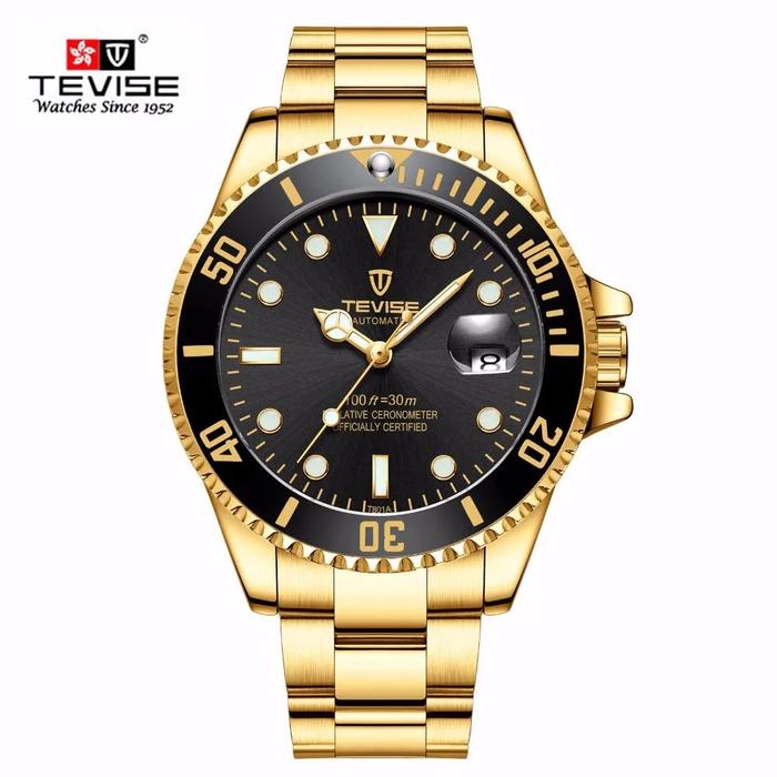 2023 Tevise Jam Tangan Mekanis Pria Bermerek Top Jam Tangan Otomatis