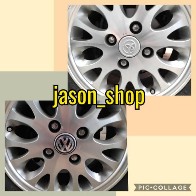 lapisan tutup dop velg mobil logo VW volks wagen
