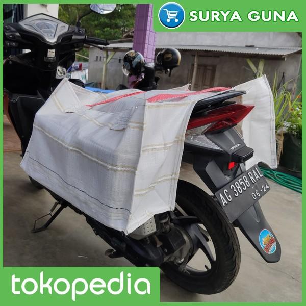 tas terpal tas belanja terpal ukuran Jumbo tas belanja di motor