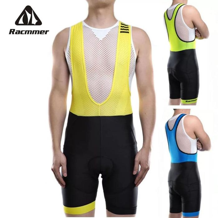 Ready Stock Celana Bib Pendek Racmmer Padding Gel - Cycling Bib Pants
