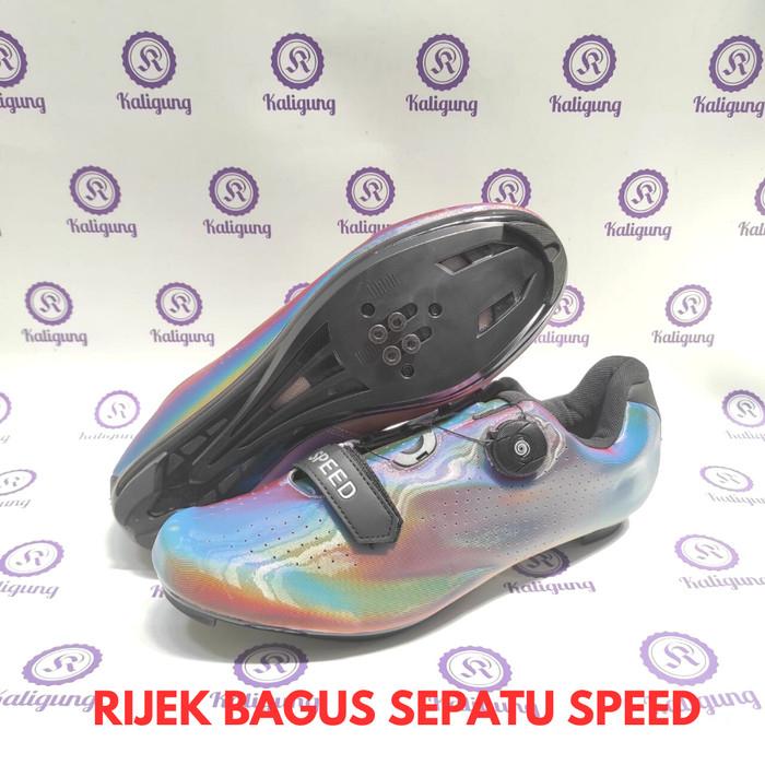 Ready Stock Rijek Bagus Sepatu Speed Roadbike Multi Cleat Chameleon