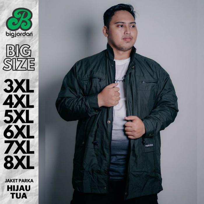 Big Jordan Jaket Parasut Jumbo Pria Big Size Jaket Parka Ukuran Besar