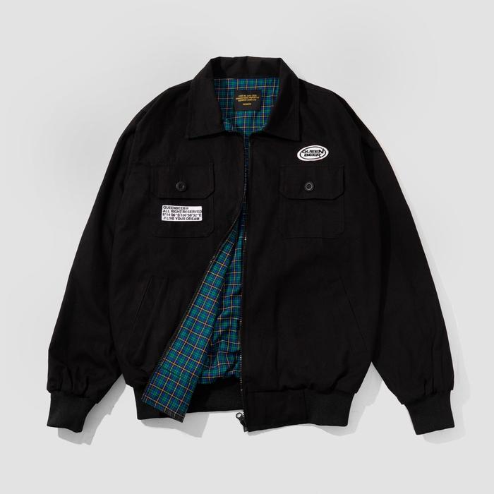 Queen Beer - Canvas Reversible Jacket Dariel Black