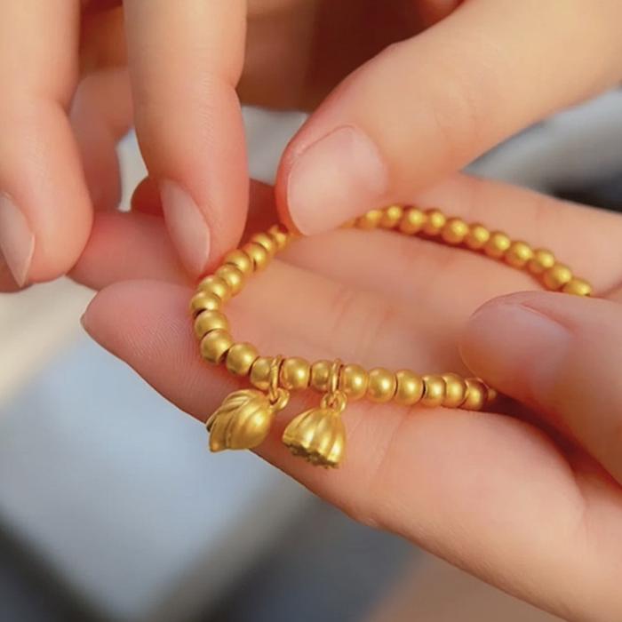 Gelang Rosario / Gelang Manik-Manik Emas / Gelang Emas Wanita / Gelang