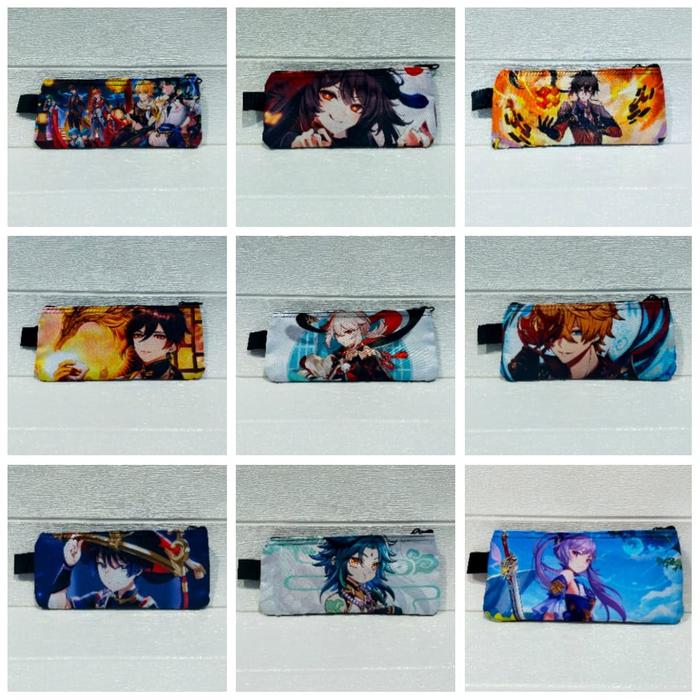 pencil case / tempat pensil anime genshin impact / zonglie / childe /