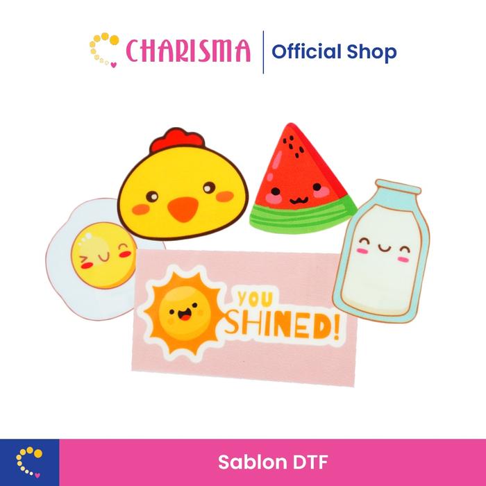 Charisma Aplikasi Sablon DTF - DTF Gambar Keren Stiker