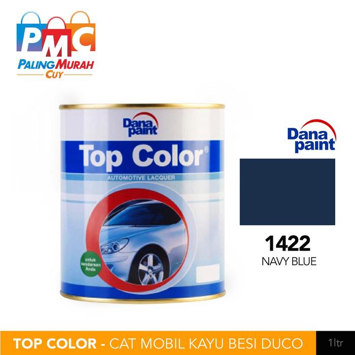 Top Color 1422 Navy Blue - Cat Mobil Kayu Besi Duco - Ecer