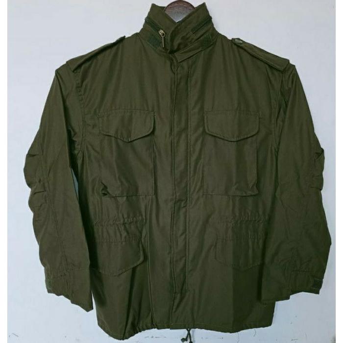Jaket Tentara Model Klasik Korea Army Field Jacket 80's - Jaket Hijau