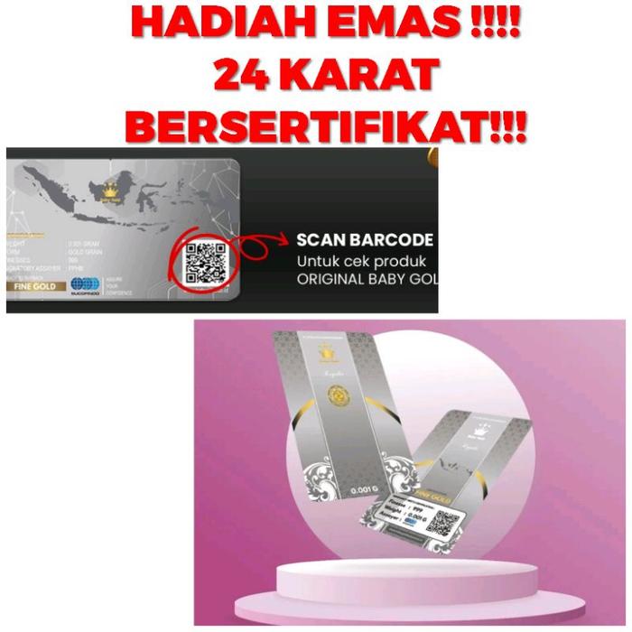 Emas 24 Karat Emas Murni Bersertifikat Khusus Gift
