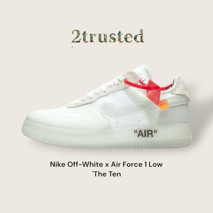 Sports Nike Off-White x Air Force 1 Low 'The Ten - Putih