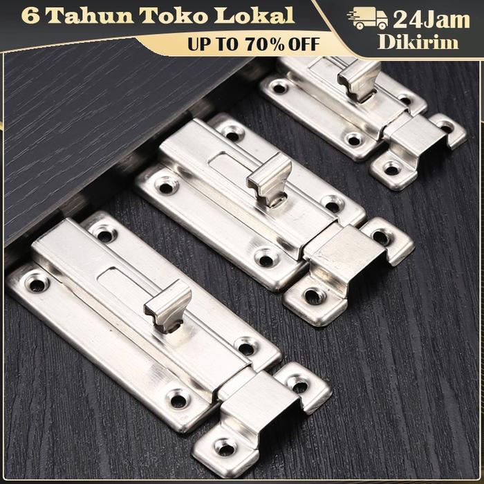 Grendel Pintu 2 Inch Stainless Murah Mumer Pintu Slot 4in