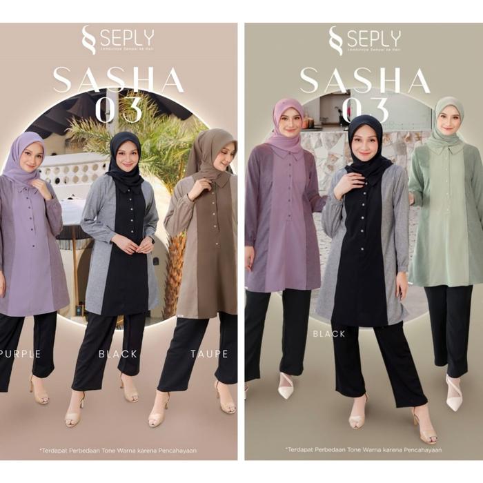 ATASAN SEPLY ORIGINAL SASHA 03 TAUPE SASHA 03 BLACK SASHA 03 PURPLE