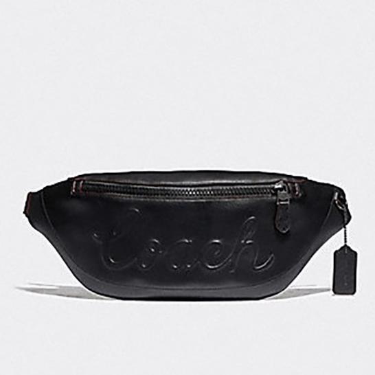 Coach76799 head cowhine material men cross-body bag Chest pocket bag