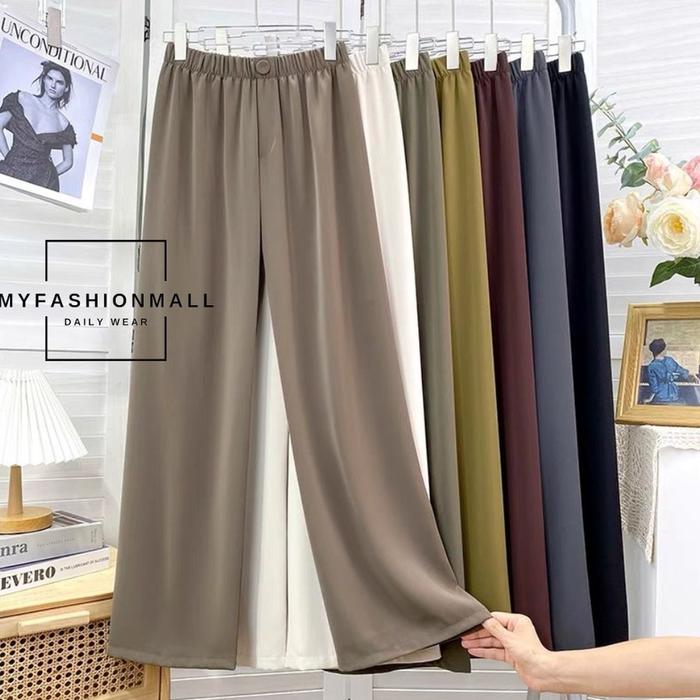 HN752 Sofie Celana Kulot Premium Bahan Tebel Super Panjang Highwaist