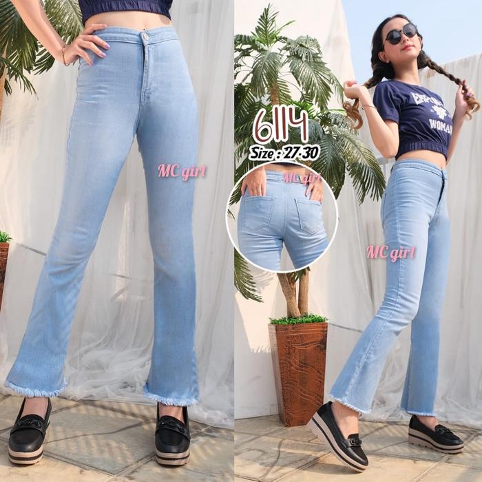 LB880 ( Size 27 - 34 ) MC girl - Celana Jeans Premium Highwaist