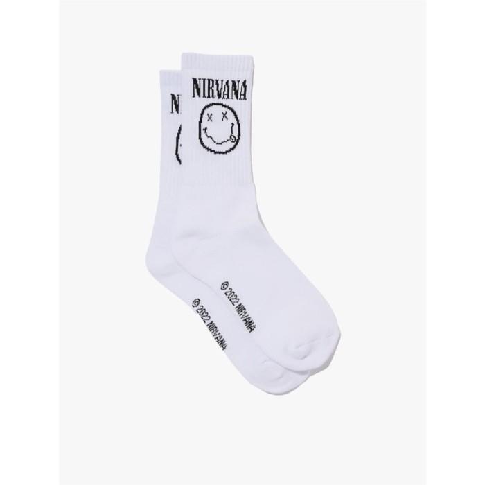 ORIGINAL NIRVANA KAOS KAKI SOCK SOCKS OFFICIAL MERCH PUTIH