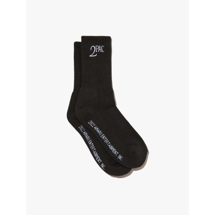 ORIGINAL 2PAC TUPAC SHAKUR KAOS KAKI SOCK SOCKS OFFICIAL MERCH HITAM